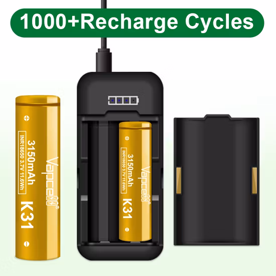 More than 500 Times Cycle Life KC CE certificate Rechargeable 3.7V 1800mAh Lithium Ion 18650 Cylindrical Capacity Battery Cell